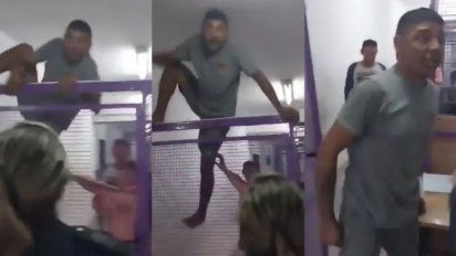 Causó destrozos en un hospital porque no atendían a su mujer