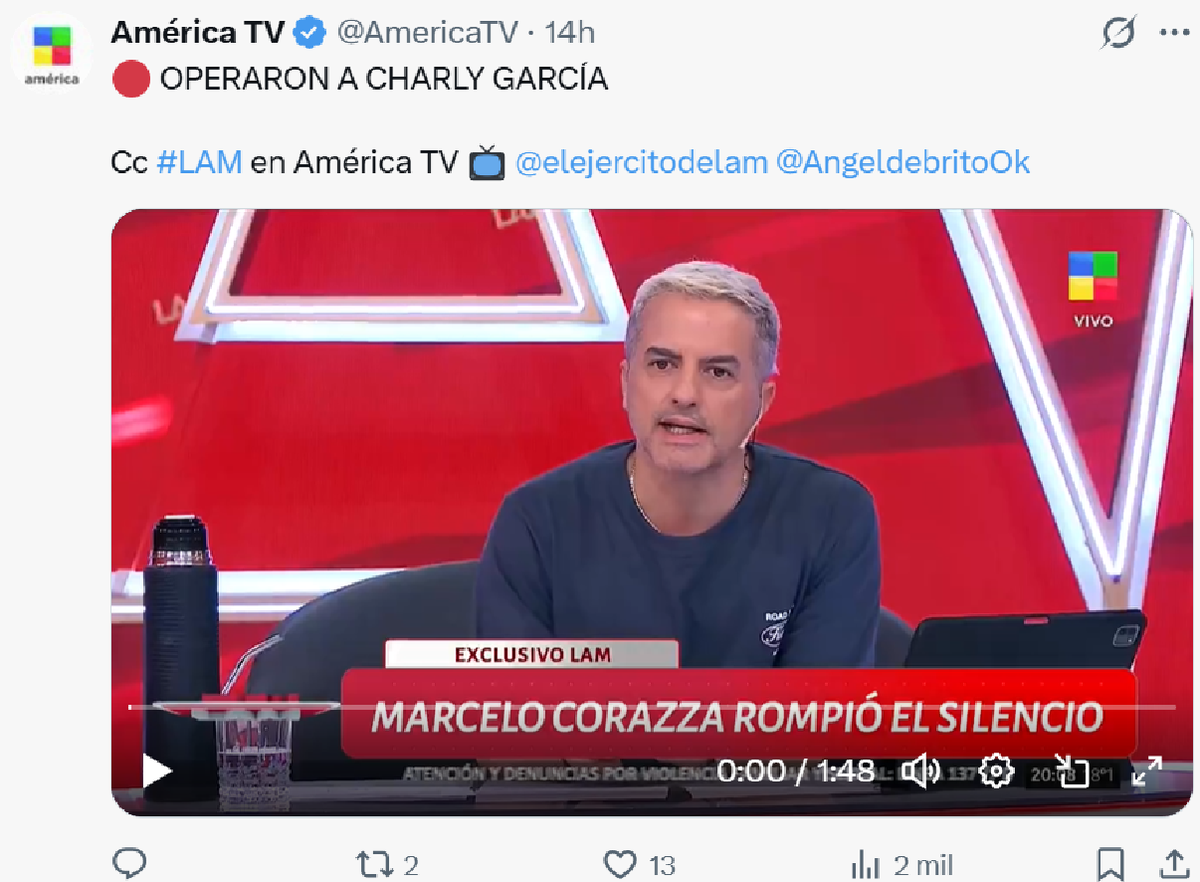 Ángel de Brito reveló detalles de la operación a la que sometió Charly García. Ángel de Brito reveló detalles de la operación a la que sometió Charly García.