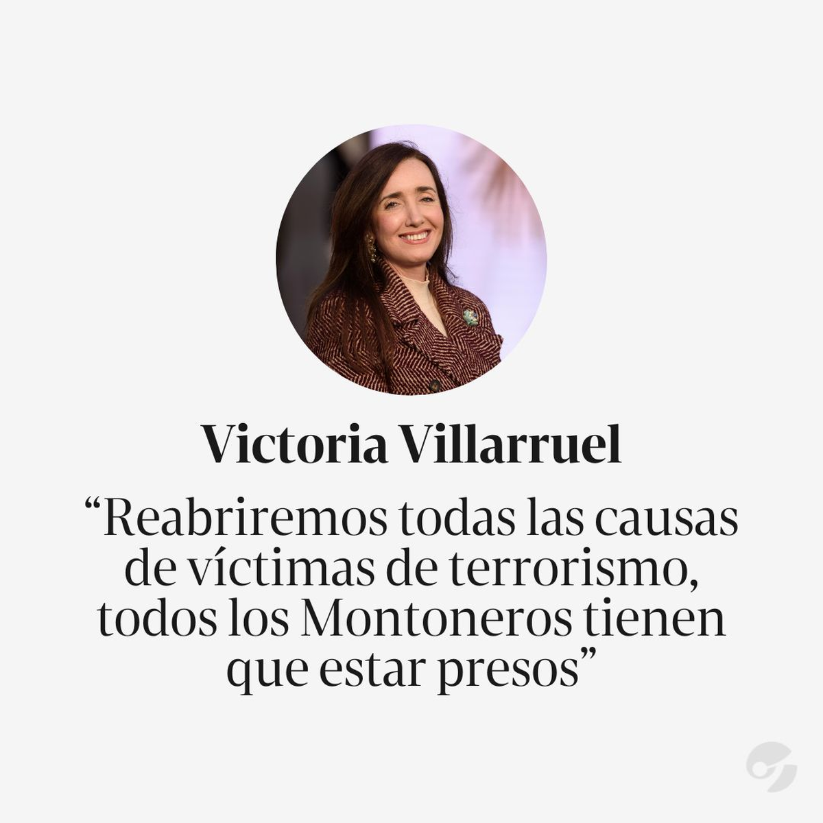 La vicepresidenta de Argentina, Victoria Villarruel, en un acto para recordar a las victimas del terrorismo La vicepresidenta de Argentina, Victoria Villarruel, en un acto para recordar a las victimas del terrorismo