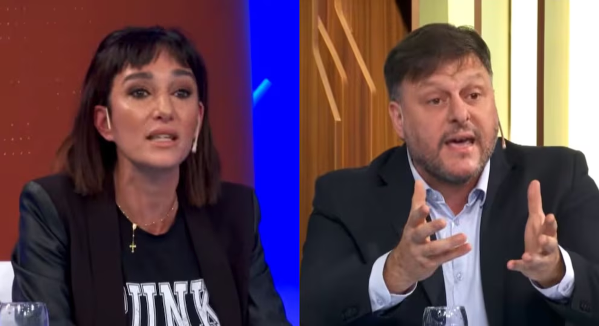 Leandro Santoro y Leila Gianni se pelearon en vivo después de que el legislador sacara una foto de ella militando para él en 2021. Foto: TN Leandro Santoro y Leila Gianni se pelearon en vivo después de que el legislador sacara una foto de ella militando para él en 2021. Foto: TN