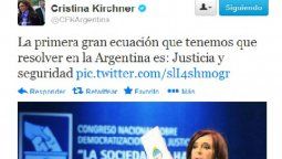 altText(En busca de votos, Cristina se acuerda de la inseguridad)}