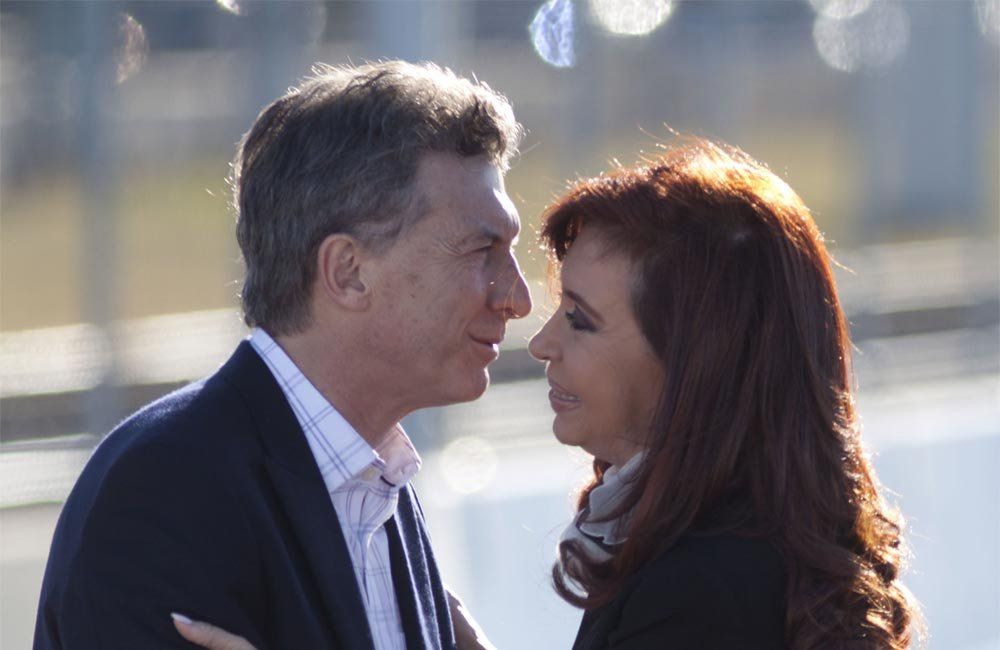 Mauricio Macri y Cristina Fernández en una imagen de 2014. Foto: NA.
