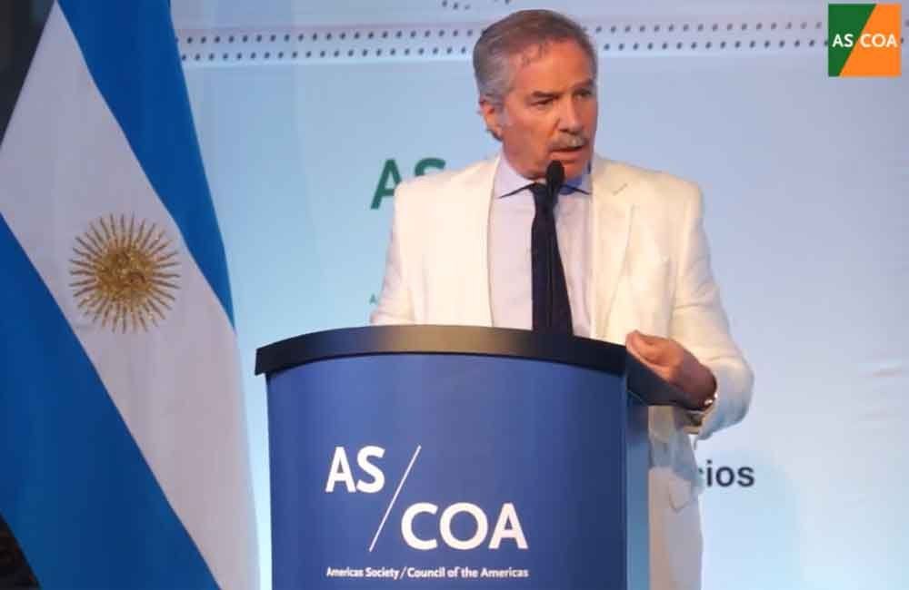Felipe Solá en el Council de las Américas.