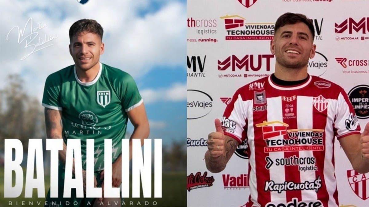 MartínBattallini fue presentado como nuevo refuerzo de Alvarado de Mar del Plata perofirmó con Talleres de Remedios de Escalada y eliminó el posteo.