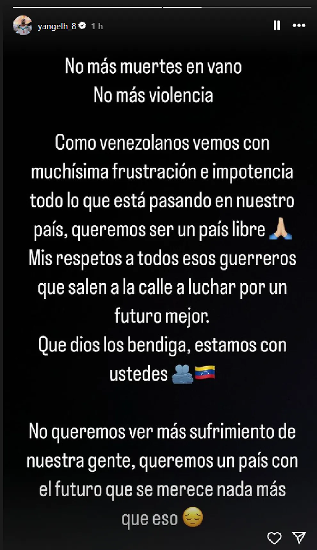 Yangel Herrera, en Instagram Yangel Herrera, en Instagram