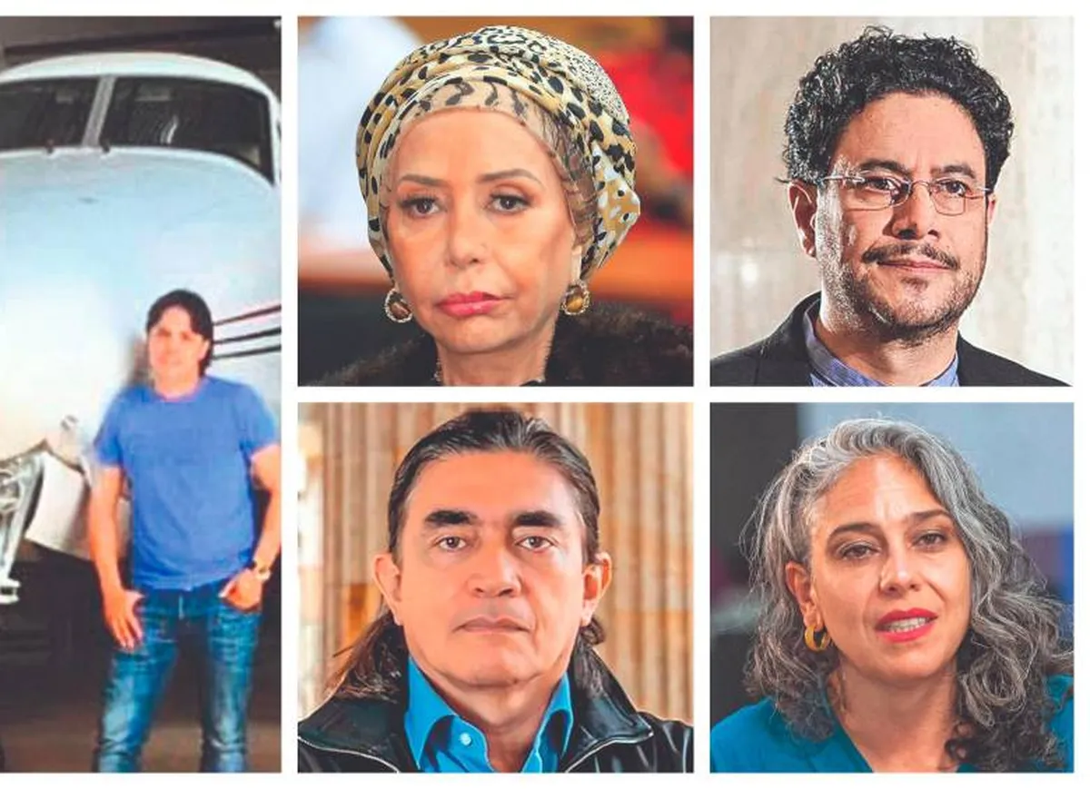 El narcopiloto y los funcionarios involucrados. El narcopiloto y los funcionarios involucrados.