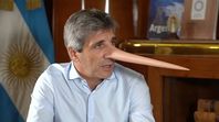 Luis Caputo como Pinocho. Luis Caputo como Pinocho.