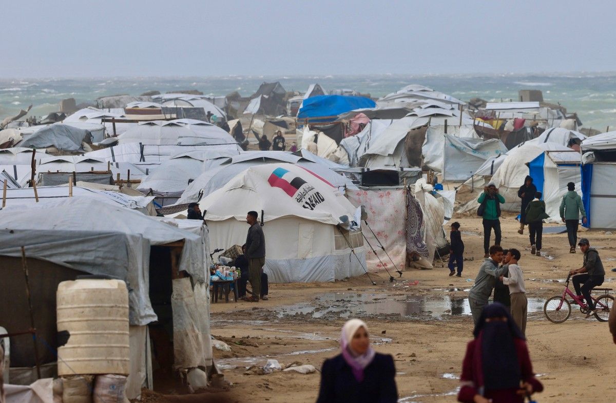 La mitad de los Palestinos que habitaban en la Franja de Gaza viven en carpas tras los ataques de Israel. La mitad de los Palestinos que habitaban en la Franja de Gaza viven en carpas tras los ataques de Israel. 