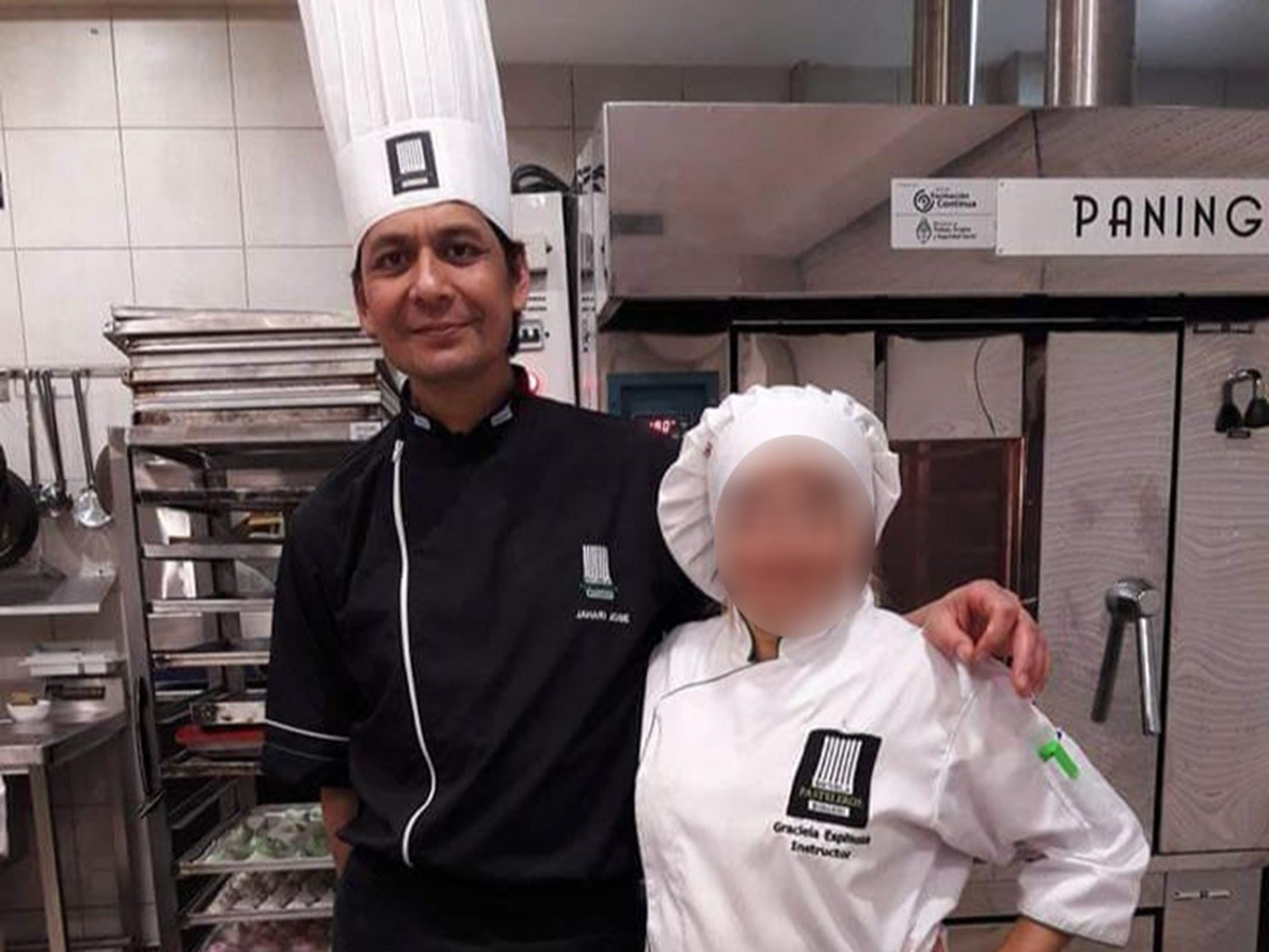  José Jahari Sofiudin, la víctima y un reconocido panadero (Foto: SL24)