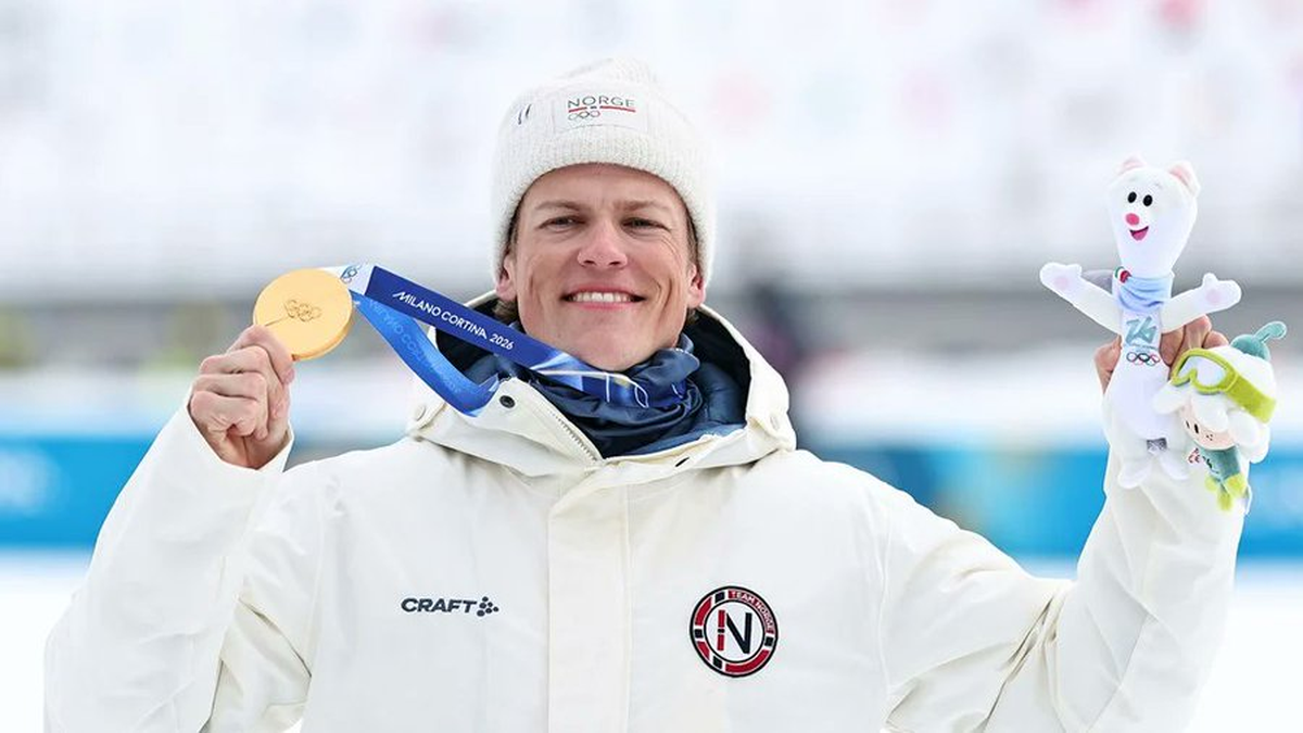 Uno de los ganadores de la medalla de oro para Noruega en estos Juegos Olímpicos de invierno celebrados en Italia. Uno de los ganadores de la medalla de oro para Noruega en estos Juegos Olímpicos de invierno celebrados en Italia.