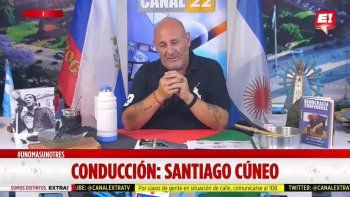 Santiago Cúneo condujo su clásico envío en Canal Extra.