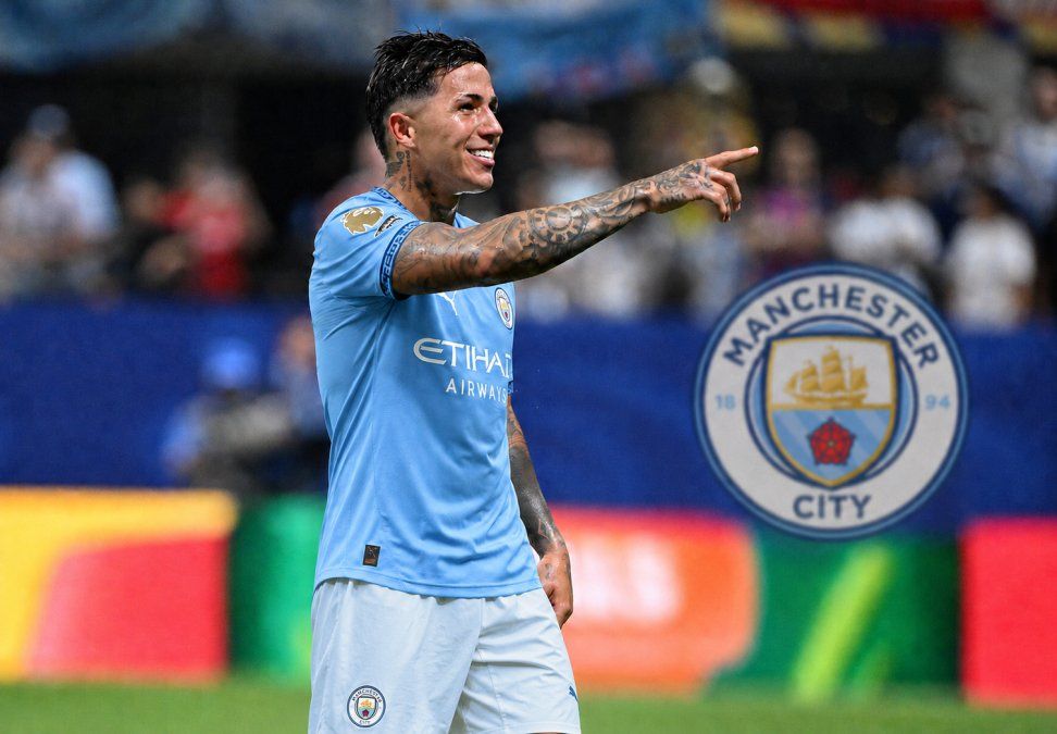 Enzo Fernández dio el visto bueno para incorporarse al Manchester City, que negocia los últimos detalles de un pase histórico. Imagen ilustrativa.