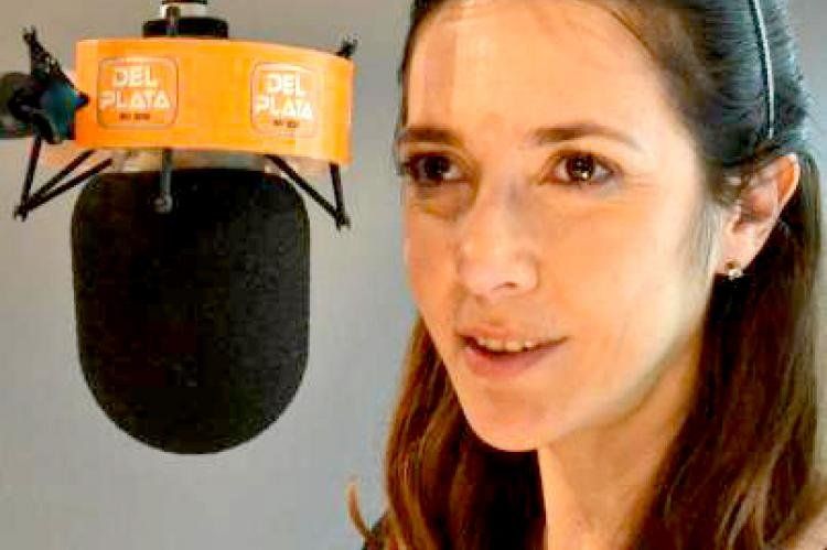 Cristina Pérez cuando todavía estaba en Radio del Plata.