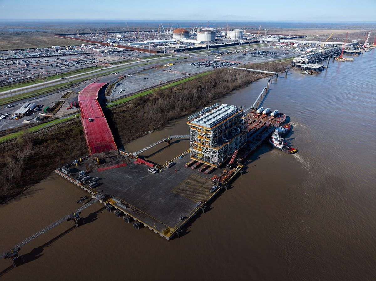 Plaquemines, de Venture Global, en Louisiana, USA. Plaquemines, de Venture Global, en Louisiana, USA.