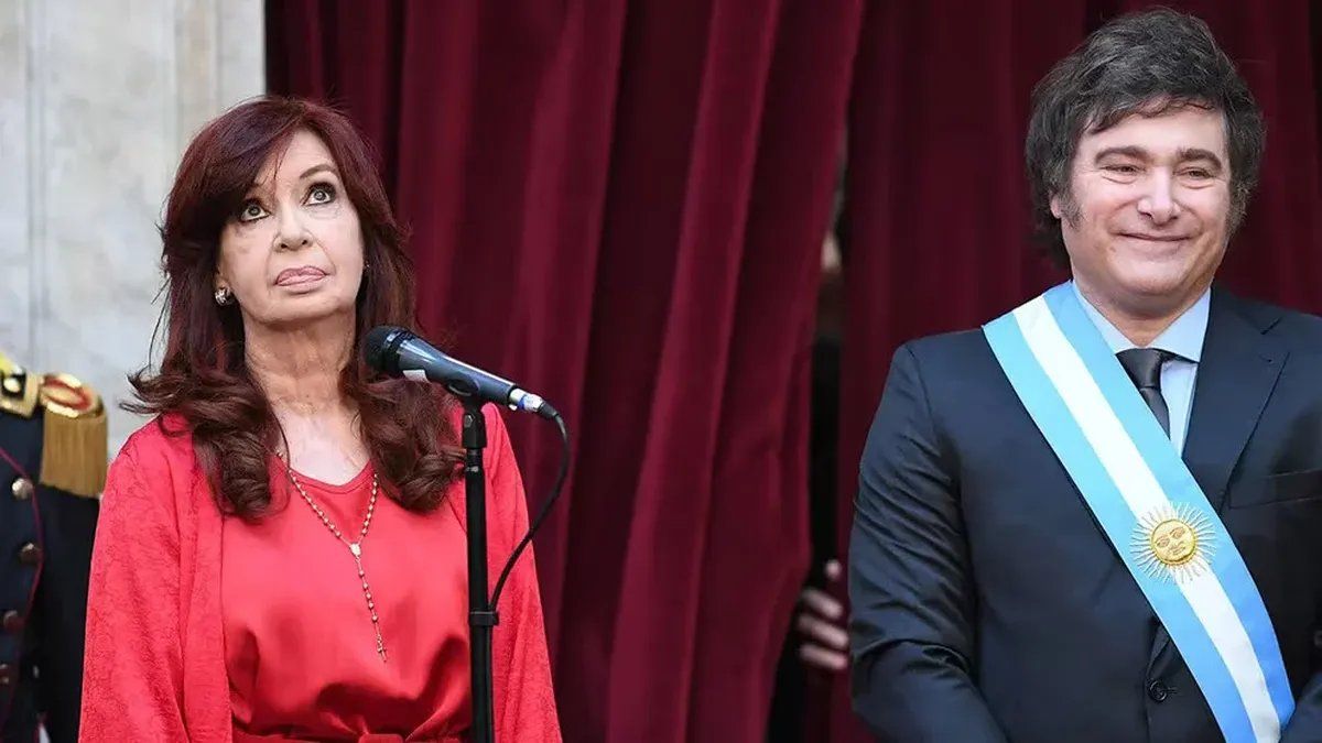 Javier Milei y Cristina Kirchner.&nbsp;