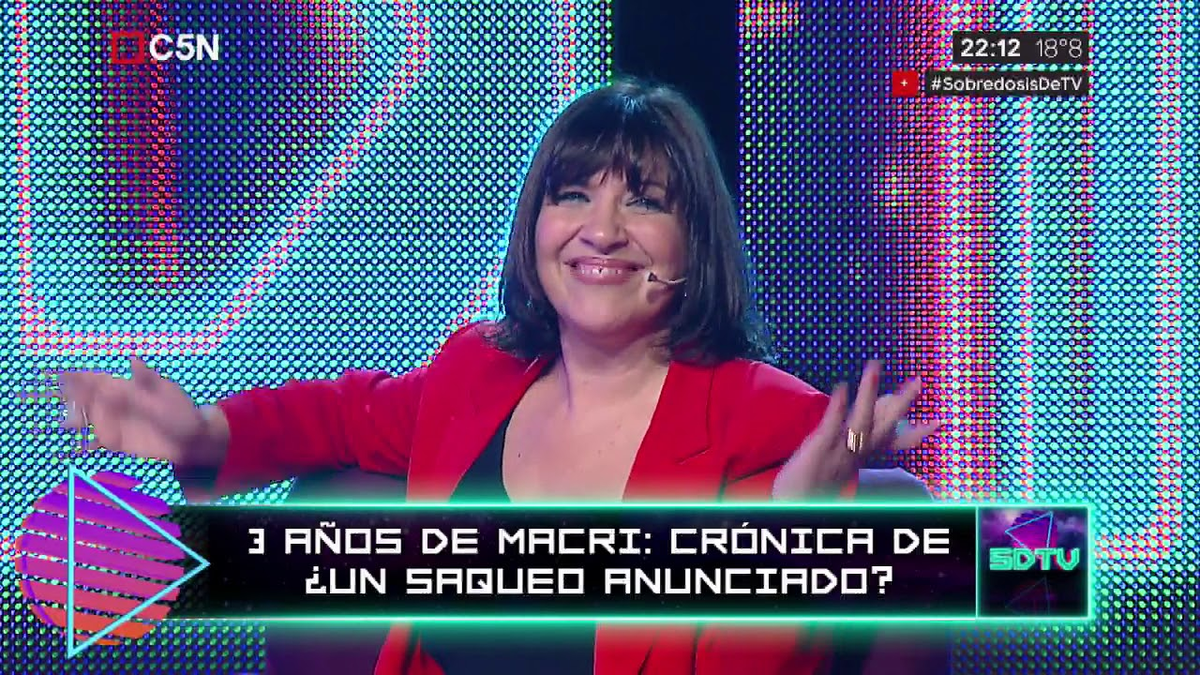 Elizabeth Vernaci al mando de Sobredosis de TV.