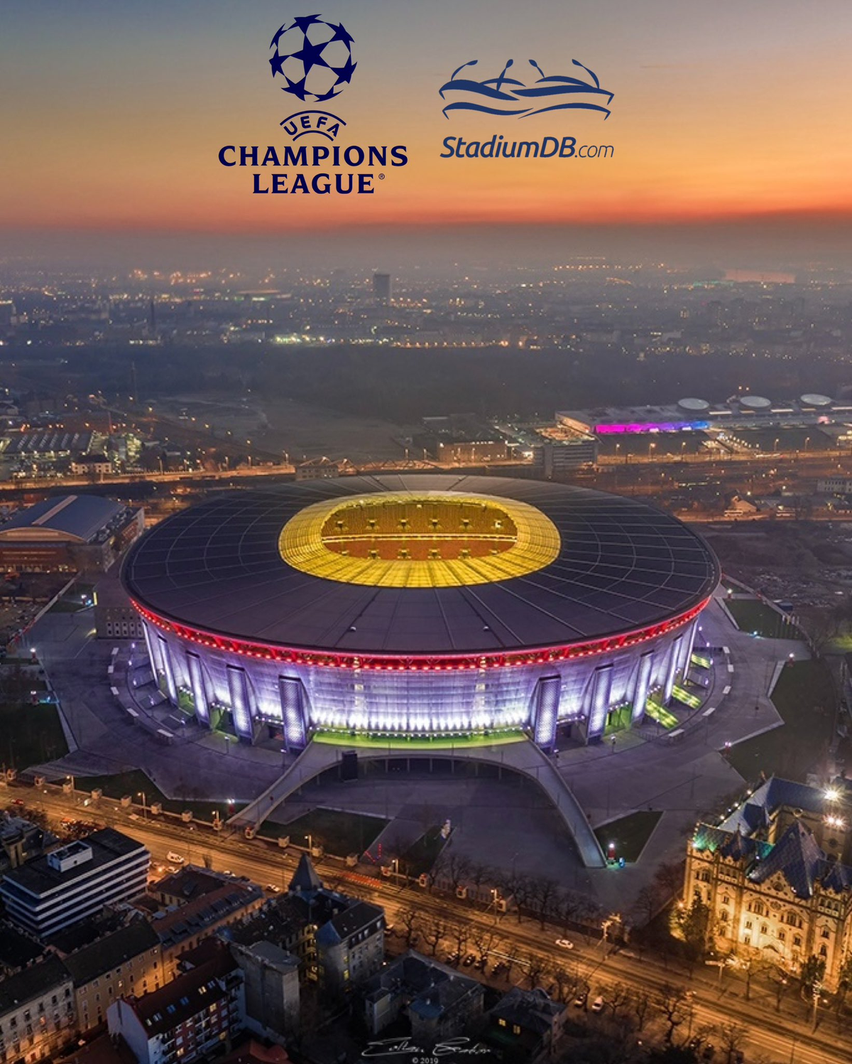 Puskas Arena, el estadio donde se disputará la final de Champions League 2026. Puskas Arena, el estadio donde se disputará la final de Champions League 2026.