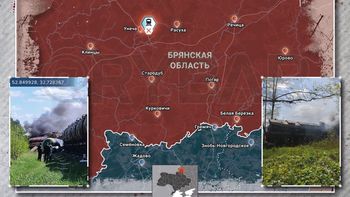 Rusia sufrió en Briansk el 2do. atentado ferroviario en 48 horas. Rusia sufrió en Briansk el 2do. atentado ferroviario en 48 horas.