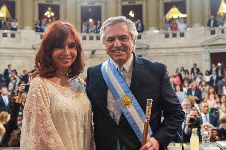 Alberto Fernández y Cristina Fernández, presidente y vicepresidenta de la Nación, respectivamente.