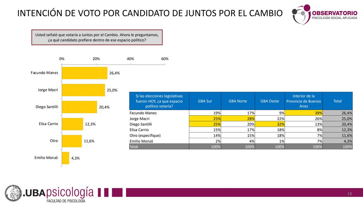 Luego de las PASO, una conclusión es: "Podría colegirse que el escenario electoral final parece más favorable para Juntos por el Cambio que para el Frente de Todos".