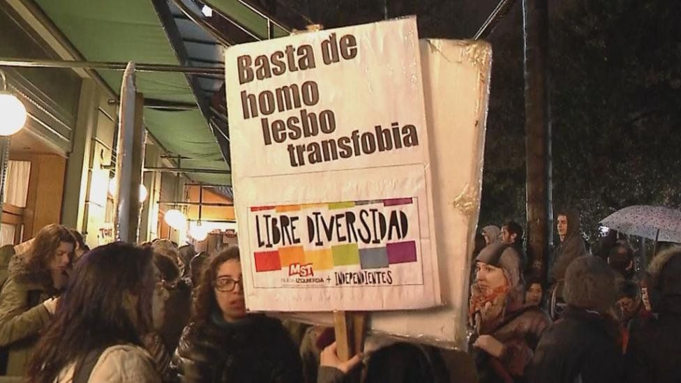 La protesta se realizó este lunes 05/09