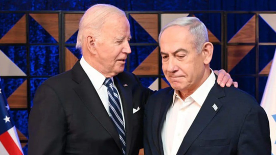 Joe Biden y Benjamin Netanyahu.