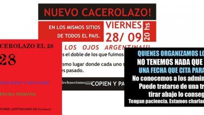 #Cacerolazos: Ojo con las convocatorias truchas...
