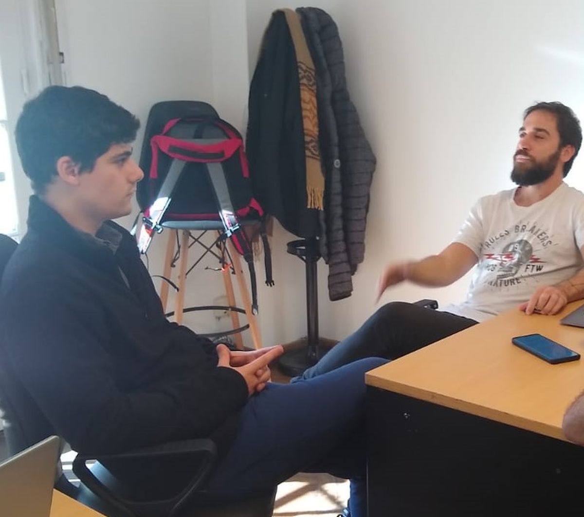 Agustín Kassis (der.) y Valentino Krauss.
