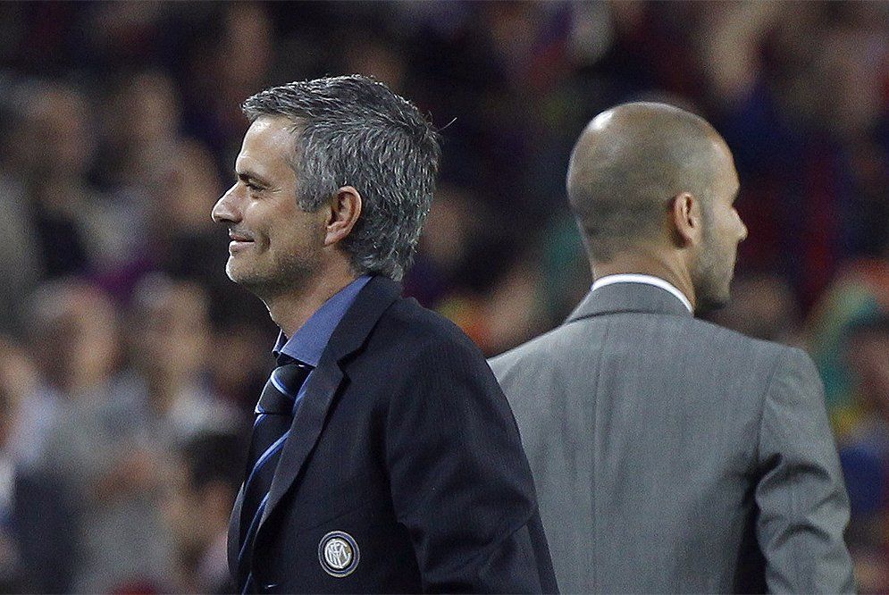 Mourinho y Guardiola cuando el lusitano dirigía al Inter y el español al Barcelona. Mourinho y Guardiola cuando el lusitano dirigía al Inter y el español al Barcelona.