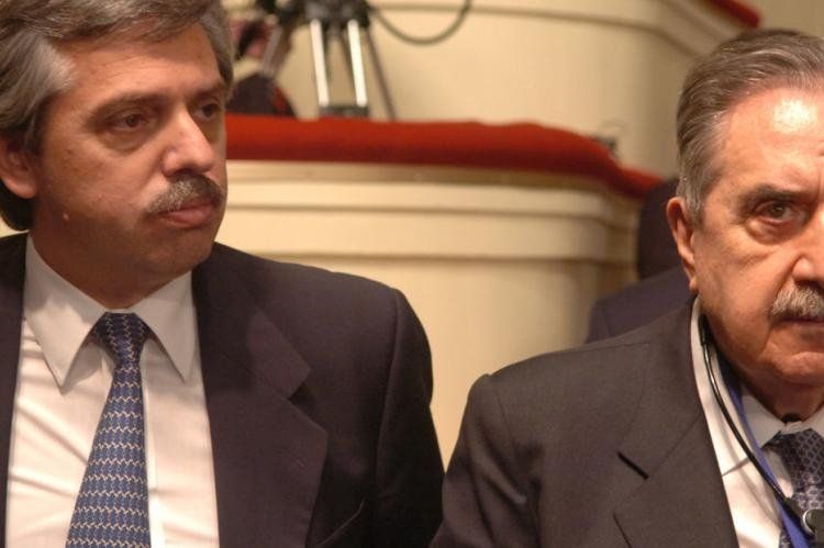 Alberto Fernández y Raúl Alfonsín.