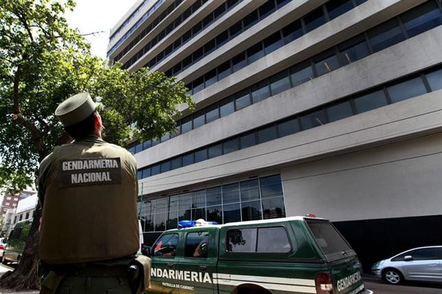 Imagen del día en el que la Gendarmería allanó Cablevisión.