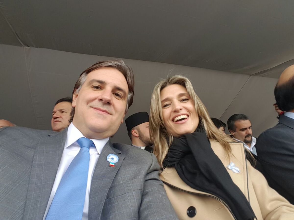 Martín Llaryora y su ahora ex esposa. Martín Llaryora y su ahora ex esposa. 