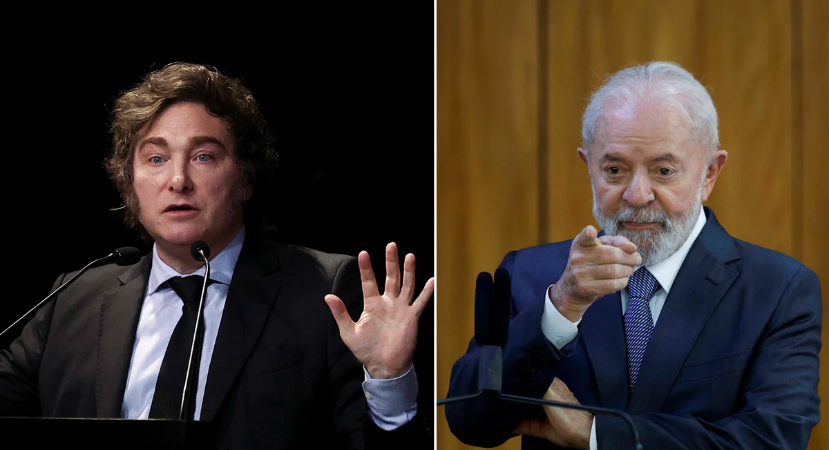 Javier Milei y Lula da Silva.