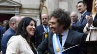 Marcela Pagano y Javier Milei, en otras épocas...