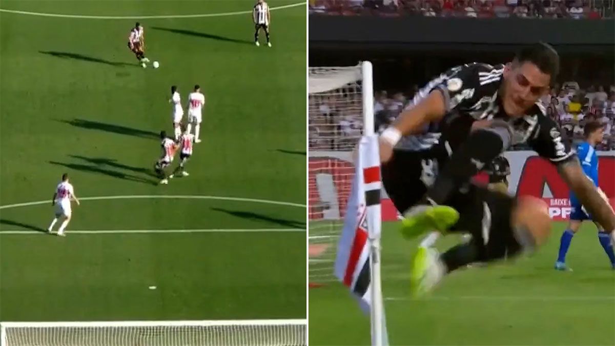 San Pablo podría ser castigado tras el festejo del gol de Cristián Pavón en la victoria del Mineiro sobre el Tricolor luego de patear el banderín del córner.