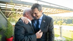 25/03/2025: Sergio Massa e Inacio Lula da Silva en el marco de la 62° Reunión del Consejo del Mercado Común y Cumbre de Jefes y Jefas de Estado del MERCOSUR y Estados Asociados, en la ciudad misionera de Puerto Iguazú.&nbsp;