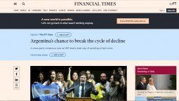 FT ilustra su editorial con una imagen del libertario Javier Milei, quien resultó electo diputado aunque no ganó en su distrito.&nbsp;