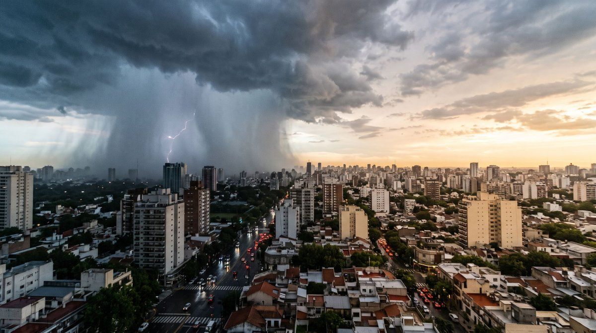 Un fenómeno provocó que las tormentas avanzaran sobre distintos sectores de AMBA con intensidad desigual.