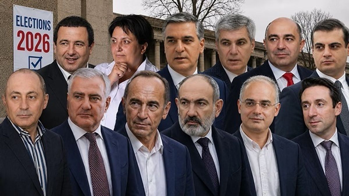Armenia entra en modo electoral: los principales líderes y aspirantes posan juntos en un collage que anticipa la gran contienda. Armenia entra en modo electoral: los principales líderes y aspirantes posan juntos en un collage que anticipa la gran contienda.