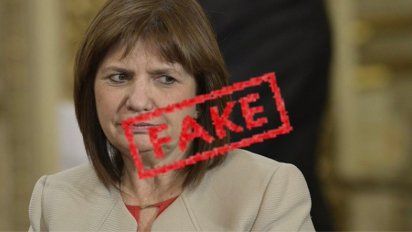 'Fake news': Patricia Bullrich 