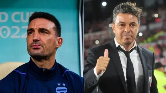 Marcelo Gallardo (River) y Lionel Scaloni (Selección Argentina) Marcelo Gallardo (River) y Lionel Scaloni (Selección Argentina)