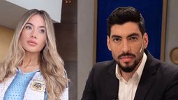 Facundo Moyano y su novia Candela.
