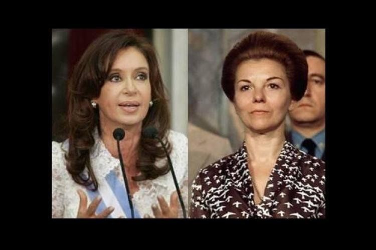 Cristina Fernández e Isabel Perón.