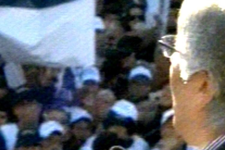 Hugo Moyano en Plaza de Mayo (miércoles 27/06/2012).