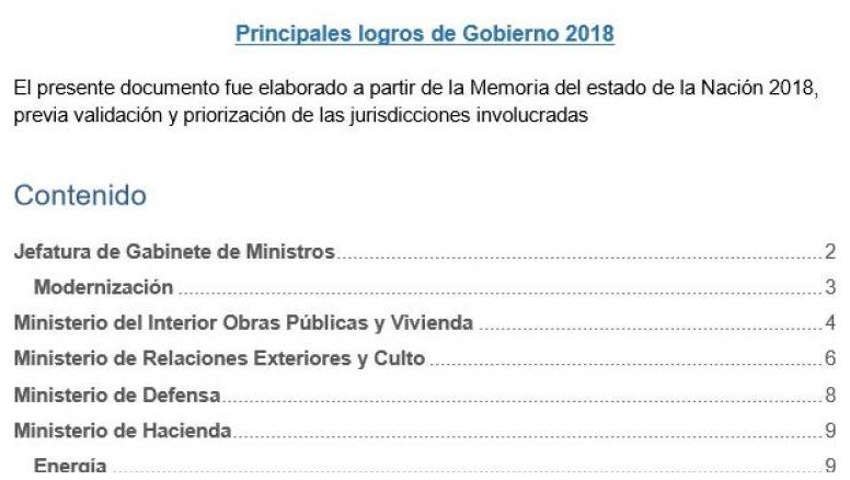 Asamblea Legislativa: Este es el ‘machete’ de Macri con sus “logros de 2018”