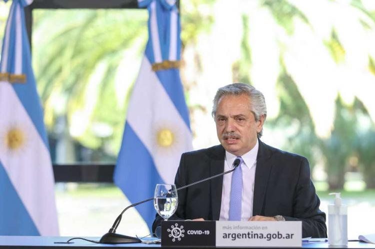 Alberto Fernández, presidente.