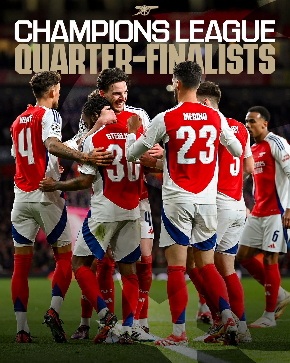 Arsenal, otro clasificado a cuartos de final de Champions League. Arsenal, otro clasificado a cuartos de final de Champions League.