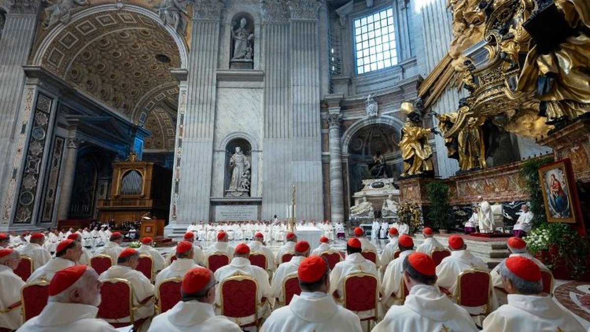 Consistorio extraordinario (26 de junio de 2026), concelebración con los cardenales (@Vatican Media) Consistorio extraordinario (26 de junio de 2026), concelebración con los cardenales (@Vatican Media)