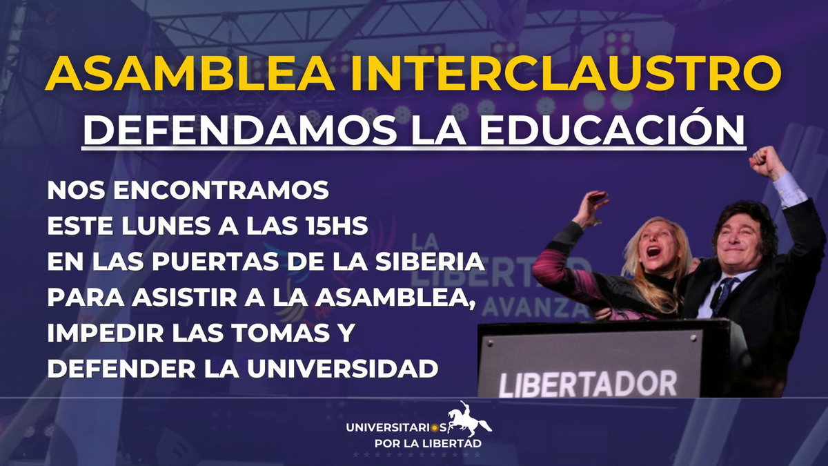 Libertarios estuvieron presentes en algunas asambleas con el objetivo de "impedir las tomas". Libertarios estuvieron presentes en algunas asambleas con el objetivo de "impedir las tomas". 