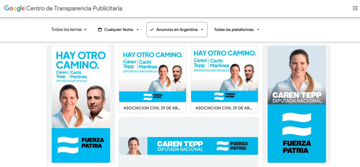 La sospecha sobre el uso de fondos destinados a ayuda social para el pago anuncios de campaña digital de Caren Tepp y "Cachi" Martínez toma impulso. La sospecha sobre el uso de fondos destinados a ayuda social para el pago anuncios de campaña digital de Caren Tepp y "Cachi" Martínez toma impulso. 
